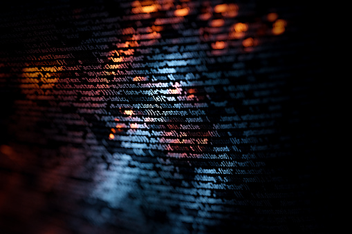 3d Render Of Computer Code Data And Tech Background 3d Rendering Stock ...