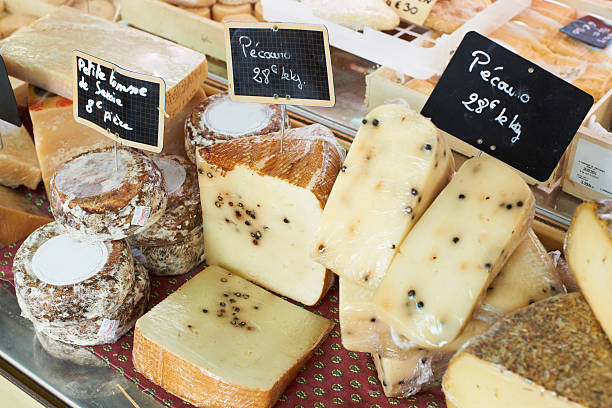 istock Random French cheese on Provence market 139786407