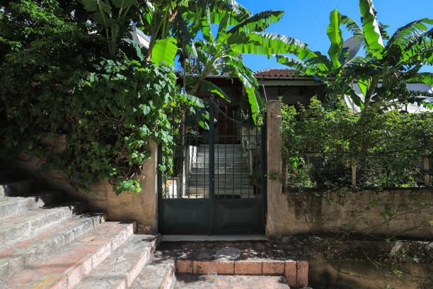 istock Private vintage house with greens 1397869790
