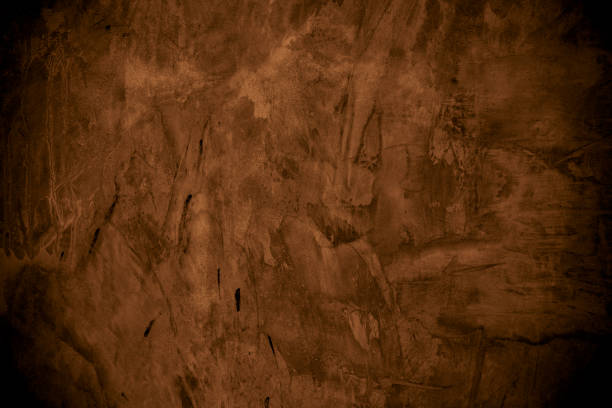 istock Old wall texture cement dark black brown background abstract brown color design are light with white gradient background. 1397876236