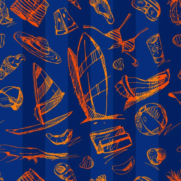 Windrowing Pattern Free 5 windsurfing movement patterns material pattern Vector Images ...