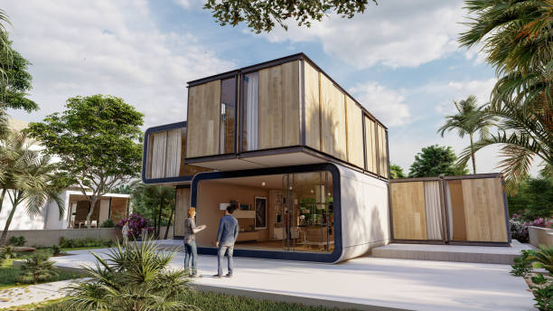 istock Stylish contemporary house 1397878000