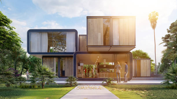 istock Stylish contemporary house 1397878056