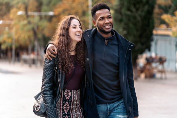 istock Young Interracial Couple Having Fun 1397880623