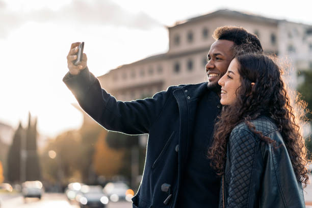 istock Love Young Couple taking selfie 1397880624