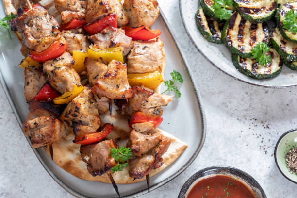 istock Green salad with grilled chicken breast 1397896225