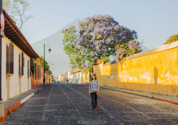 istock Woman walking in Antigua 1397897688