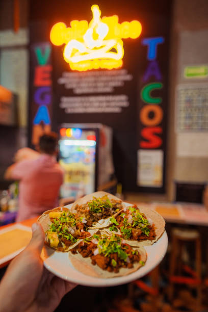 Vegan tacos on the plate