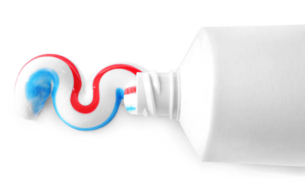 istock Tube with toothpaste on white background. Dental care 1397906567