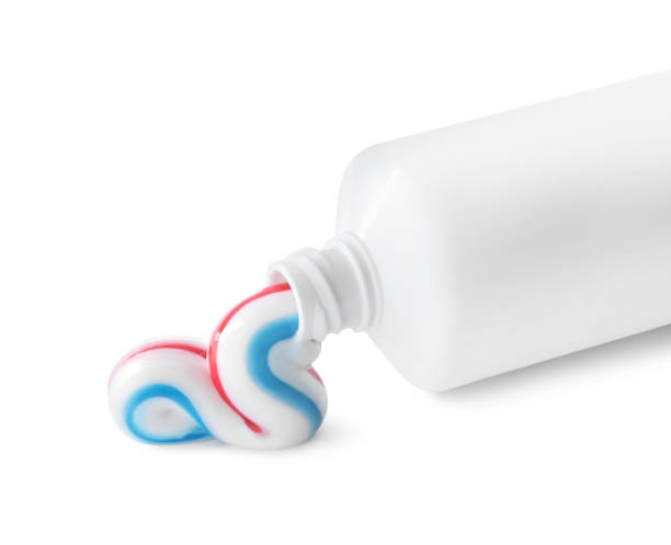 istock Tube with toothpaste on white background. Dental care 1397906775