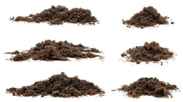 istock set a pile of peat moss or soil for plants. isolated on white background 1397907760