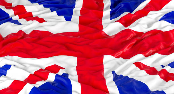 istock waved uk flag union jack. 1397908806