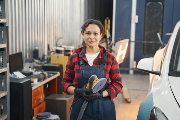 istock Delighted female master looking straight at camera 1397910870