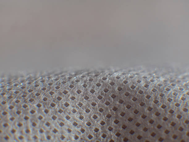 istock Gray-white Synthetic fabric Gloss Material Textile Macro Background Blur 1397921711