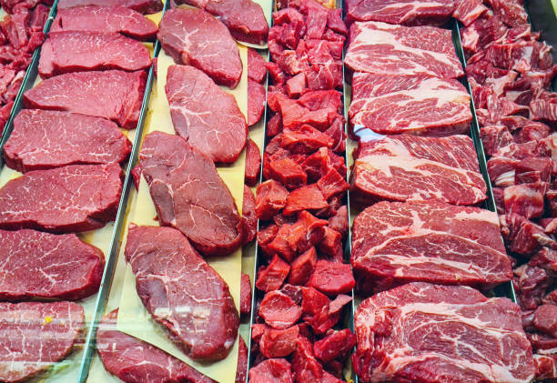 istock Butcher shop with assorted meats 1397922070