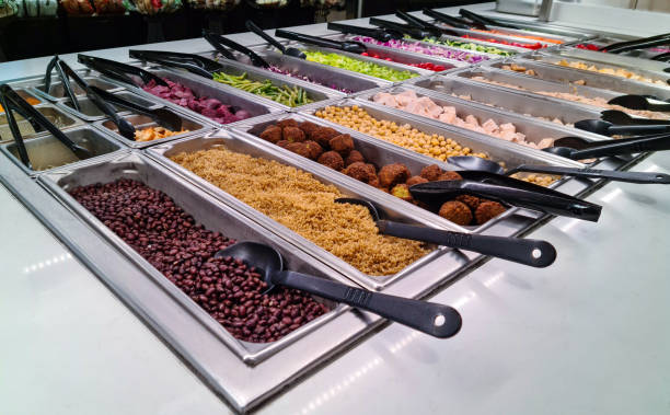 istock Self service food and salad restaurant 1397922106