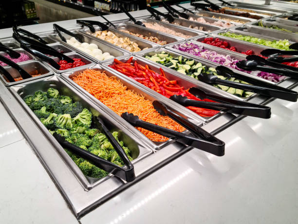 istock Self service food and salad restaurant 1397922434
