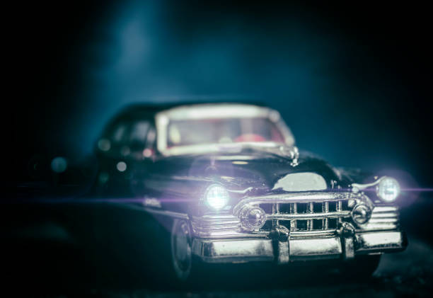 istock Generic toy vintage car with added effects 1397927739