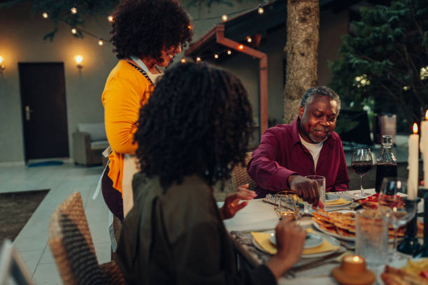 istock Family meeting in the backyard 1397927768