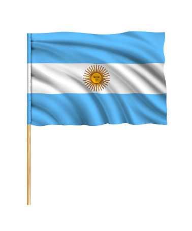 Flag of Argentina. Vector illustration.