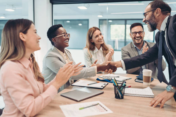 istock Growing the business together 1397929611