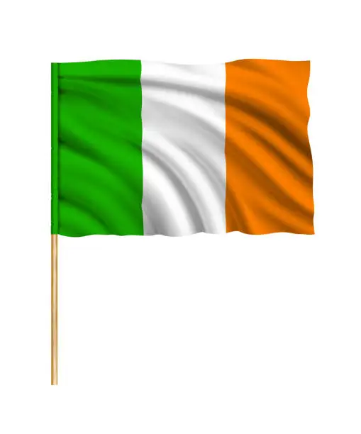 Vector illustration of Flag of Ireland