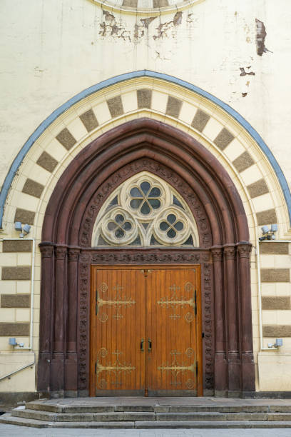istock Closed Old vintage wood Door 1397932196
