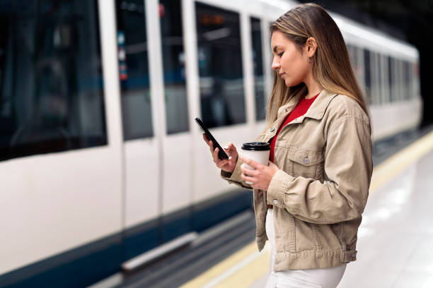 istock Blonde Girl Waiting For Train 1397932496