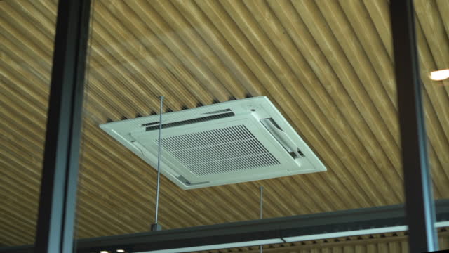 Air Conditioner On Ceiling Slow Motion