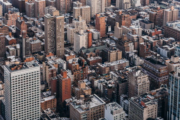 Aerial View of Manhattan / NYC
