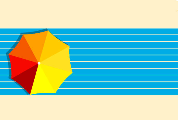 Beach Umbrella - stock illustration
