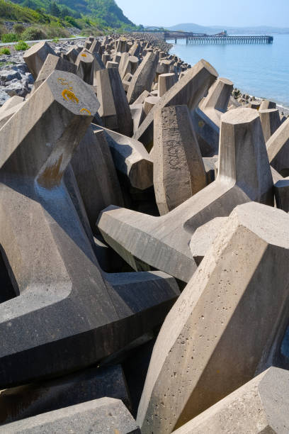 istock coastline sea defense concrete groynes 1397937828