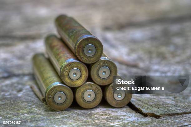 Whats Left At The End Of The Driven Hunt Are Empty Cartridge Cases Stock Photo - Download Image Now
