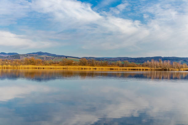 istock Spring walk at Breitungen Lake in glorious sunshine 1397943314