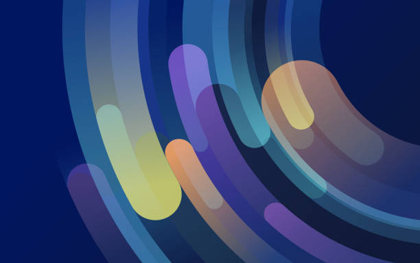 dynamic swirl abstract background pattern - devinim stock illustrations
