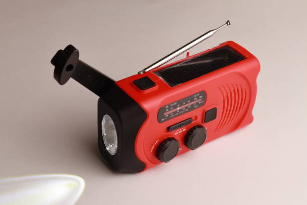 istock Portable emergency radio for travel 1397946659