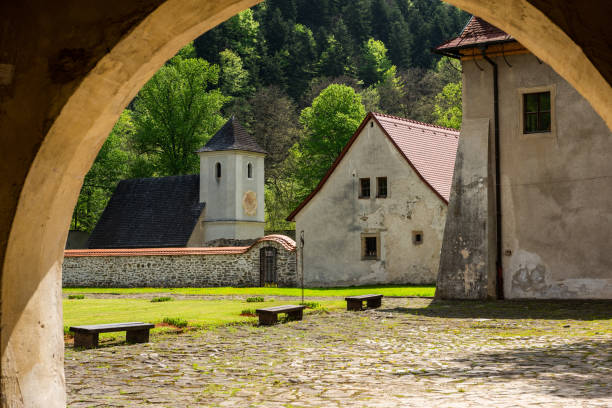 Red Monastery in Slovakia. Pieniny Mountains Architecture and Landmarks.