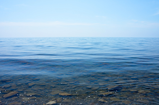 Sea landscape. Black Sea. Lisya Bay. Crimea. Russian Federation