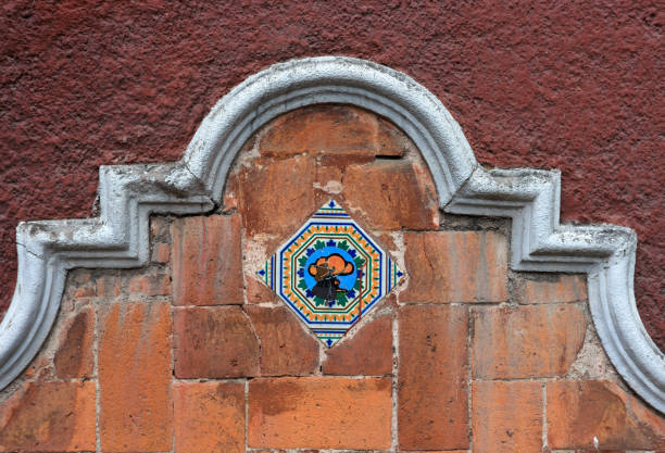 istock Old wall in Coyoacan Mexico City 1397951342