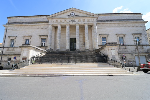 The courthouse, exterior view, city of Angouleme, department of Charente, France