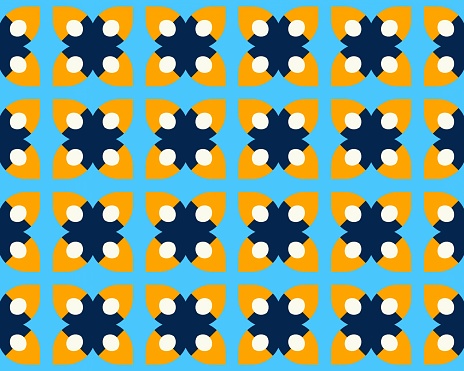 An illustration of a seamless tile pattern background