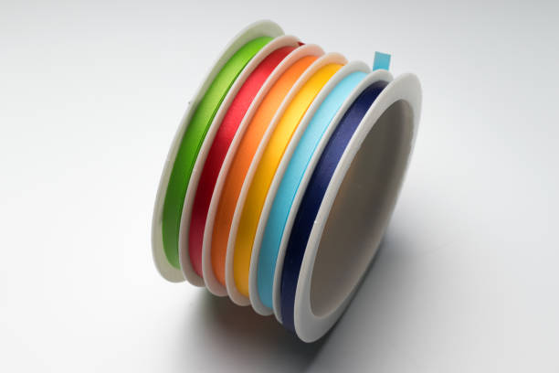 istock Roll with colorful ribbons for packaging 1397965418