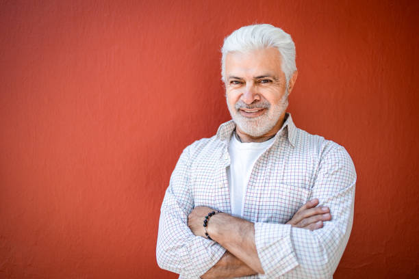 istock Portrait of happy senior man 1397965656