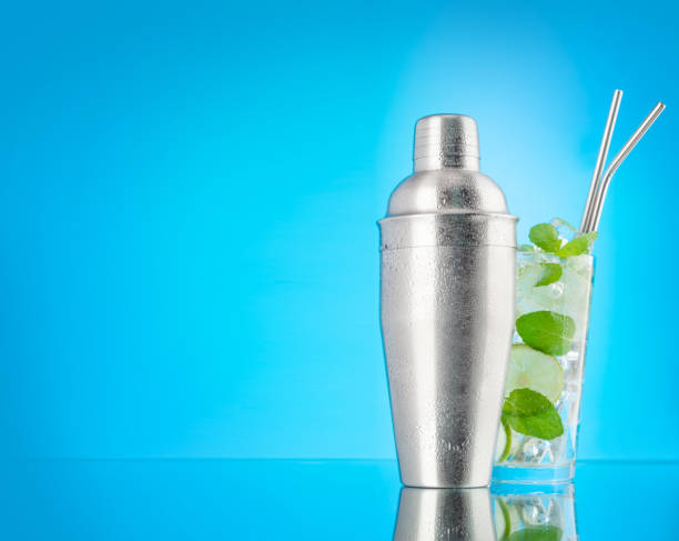 istock Mojito cocktail and cocktail shaker 1397965660