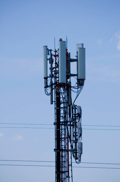 istock The top of a cell phone tower. 1397969423