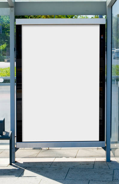 istock Outdoor advertising billboard at the bus stop. 1397970854
