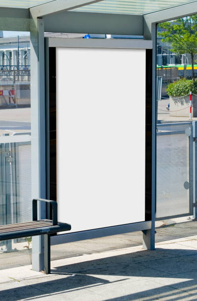 istock Outdoor advertising billboard at the bus stop. 1397970856