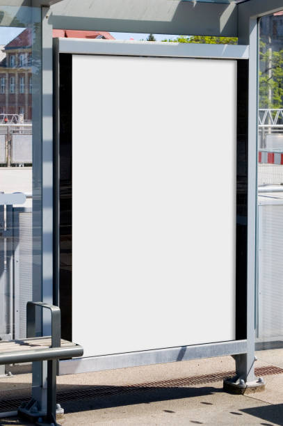 istock Outdoor advertising billboard at the bus stop. 1397970865