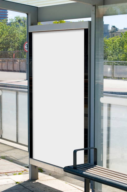 istock Outdoor advertising billboard at the bus stop. 1397970871