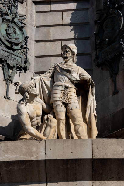 istock artistic monument in stone and bronze representing a statue 1397973481
